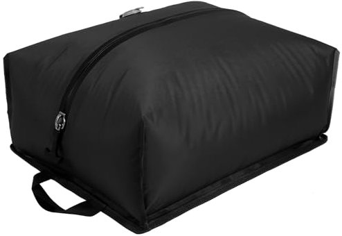 KEGAJEGA Vakuumbeutel TPU 16L Vakuum Kompressionsbeutel Reise mit Luftdichtem Ventil Packwürfel Vakuum Vakuumbeutel für Reisen Kompressionsbeutel für Koffer Rucksäcke (Schwarz)