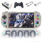 M22 Pro Consola de Juegos Petro portátil,50000+ Juegos,30+ emuladores,Sistema EmuELEC Consolas de Juegos Portátil,Pantalla RGB de Color IPS de 5,con Controlador inalámbrico,3000mAh (Blanco-256G)