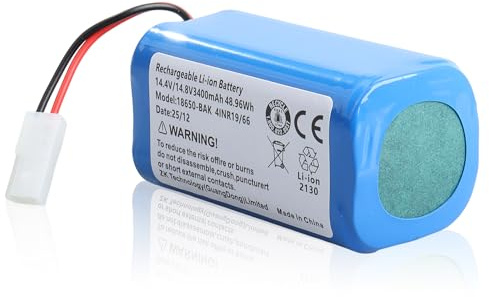Batería de 3400 mAh / 48,96 Wh compatible con Xiaomi Mijia G1, Mi Robot, H18650CH-4S1P Vacuum Mop Aspiradora