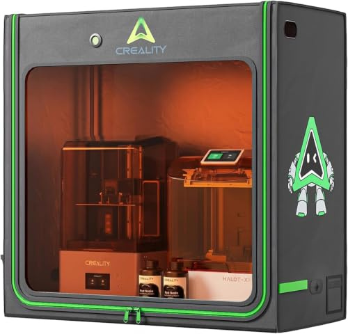 Creality Original Harz 3D Druck Gehäuse 1000×500×1000 mm, wärmeisolierende Abdeckung mit Lüfteranschluss, UV-schützend, staubdicht, geräuschdämpfend für LCD-UV-Harzdrucker