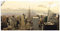 ARTland Wanddeko Wandtattoo selbstklebende Vinylfolie 100 x 50 cm Städte Amerika NewYork Foto Sepia D8RJ Skyline Manhattan New York