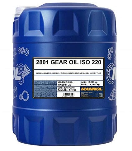 MANNOL Gear Oil ISO 220 2801 20 L