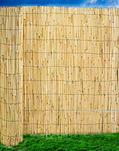 Abaseen Natural Reed Screening Garden Fence Peeled Roll Screen Wind Sun Protractor Privacy Border 1mx4m