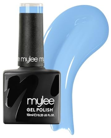 Mylee Gel Nail Polish 10ml [Sky Dive] UV/LED Soak-Off Nail Art Manicure Pedicure for Professional, Salon & Home Use [Blue Range] - Long Lasting & Easy to Apply