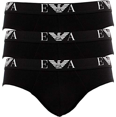 Emporio Armani CC715 Brief Herren Slips 3er Pack XXL Schwarz (21320)