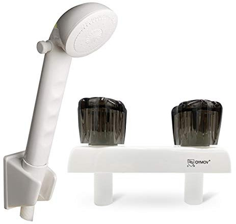 Robinet de douche pour camping-car avec pomme de douche et tuyau – Pièces de douche extérieures non métalliques On-Off – Pommeau de douche à main de rechange pour véhicules récréatifs, cinquième