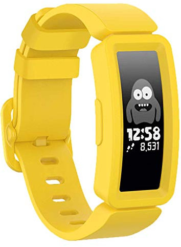 TopPerfekt Armband kompatibel mit Ace 2 für Kinder 6, weiches Silikon wasserdicht Armband Zubehör Strap Jungen Mädchen Armbänder Kompatibel für Ace 2 (gelb)