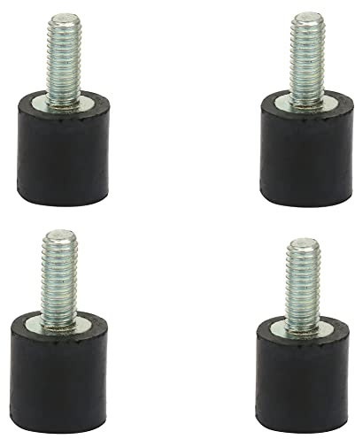 Fafeicy 4 Stück M3 Gummilager, VD8*8 M3*8 Anti Vibration Silentblock, Auto Boot Spulen, für Luftkompressoren, Dieselmotoren, Wasserpumpen, adoptiert geometrische Design (VD8*8 M3*8)