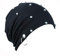 Unisex Herren Damen Nieten Totenkopf Kappen Winter Warm Beanies Cap Punk Rock Hiphop Nieten Motorhaube Hüte, Perle (Pearl), Einheitsgröße