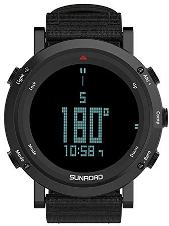 Lixada Orologio Sportivo da Uomo Multifunzionale con Altimetro Barometro Bussola Termometro Previsioni del Tempo Impermeabile Fino a 50m per l'alpinismo in Esecuzione Trekking Campeggio Fitness