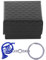 Pssopp 2Pcs Französisch Horn Form Schlüsselbund, Mini Schlüsselanhänger Ring, Charm Geldbörse Tasche Anhänger, Schlüsselbund Handtasche Dekoration, Kunsthandwerk(5 * 5 * 3cm-Blau)