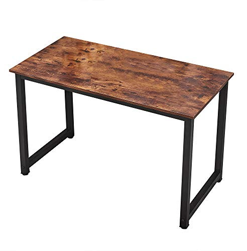 Panana Computer Desk, Compact Office Study Writing Desk Computer PC Laptop Table Workstation Meeting Gaming Large Table Home Office Classroom Brown