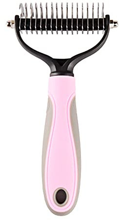 Brosse Chien Peigne pour Chien et Chats pour Enlève Le sous-Poil et Les Feutres Etrille Longs Rateau Animaux Long Peigne Brosse de Toilettage