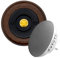 Modern Living Round Wireless Doorbell in Tudor and Black - Gold Centre - Plug in F5R-Recordable