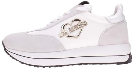 Love Moschino Damen Ja15074g1gin110a41 W.Sneakers, Weiß, 41 EU