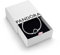 PANDORA Moments Women's Sterling Silver Heart Closure Snake Chain Bracelet, Size 17, With Gift Box