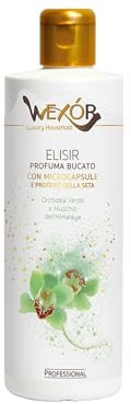 WEXOR Wäscheduft – Duft für Wäsche mit Mikrokapseln und Seidenprotein, Duft grüne Orchidee und Himalaya-Moschus, 200 ml
