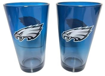 Philadelphia Eagles NFL Pint Gläser Glas Set 2er-Set 475 ml