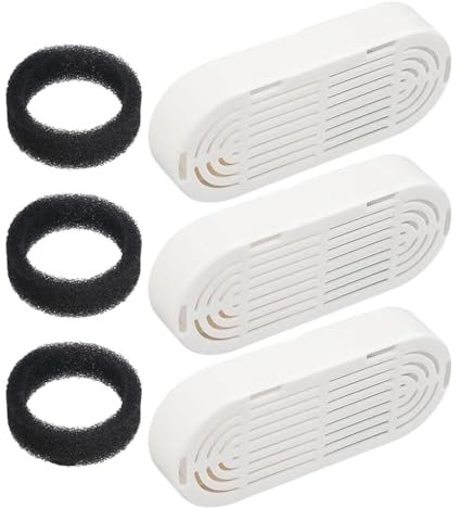 Filtro de Fuente de Agua para Mascotas,Filtros de Fuente para Gatos | Reemplazo de Filtro de Cuenco de Agua para Perros de 3 Piezas - Filtro de Fuente de Agua para Gatitos para Cachorros con 3