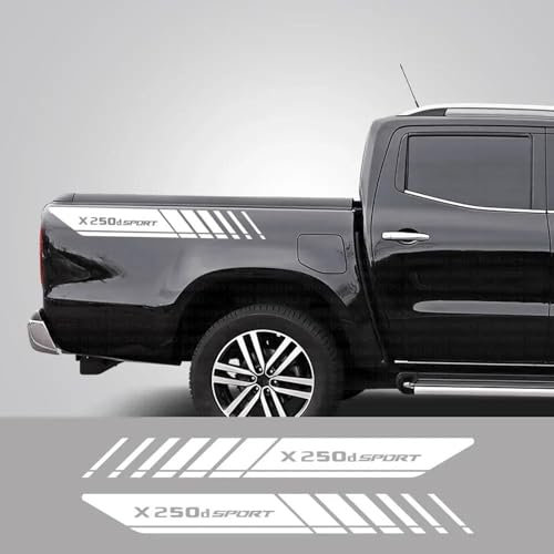 LIOUFTT Autoaufkleber für Pickup, Heckkofferraum-Seitenaufkleber, LKW-Grafiken, Vinyl-Dekorabdeckung, passend für Mercedes-Benz Klasse X 250D Zubehör