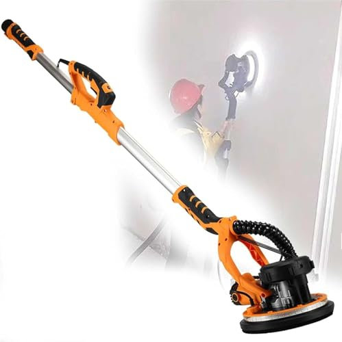 Drywall Sander 110V Electric - 1390w, Extendable Hose, Tilt Up to 90°, 6PCS Sanding Discs - Perfect for Drywall, Ceiling, Wall - Ultimate Tool for Home Improvement and Renovation