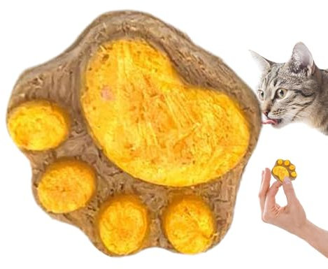 Vbnuyhim Katzenleckerlis für Wohnungskatzen,Temptation Katzenleckerlis | Katzensnacks zur Mundreinigung | Gesunde Katzensnacks, Katzenfutter in Pfotenform, Katzenkekse, natürliche Katzenkekse,