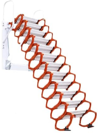 Strapazierfähige Wand-Leiter zum Herunterziehen, Dachboden, Klappleiter mit 300 kg Tragkraft für Zuhause (H1 2,25)