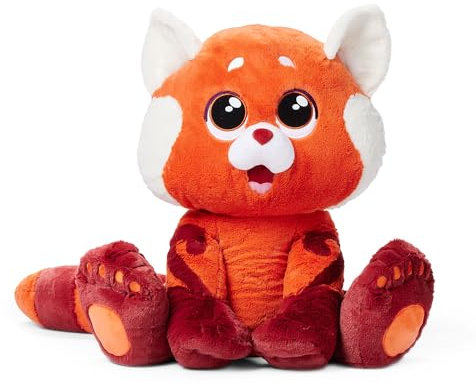 Disney Store Official - Rot - MEI als Panda - Big Feet Kuscheltier - 58 cm/22 - Knuddeliger roter Plüsch-Panda - Stofftier - Ab der Geburt geeignet