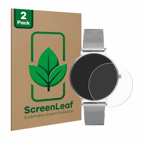 ScreenLeaf Schutzfolie für Xcoast X-Watch Siona 2 Nano | 2 Stück Transparenter Displayschutz Made in Germany Klare Displayschutz-Folie Kratzfest