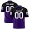 Personalisiert American Football Trikots Individuelle Printed Nummer Name Logo Spieltrikots für Kinder Erwachsene Custom Football Jersey Men Women Sports Uniform Atmungsaktiv T-Shirt,Purple