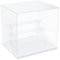 DuvinDD Vitrine aus transparentem Acryl, 4 Ebenen, kleine Vitrine für Sammlung, Vitrine, Figur für Pop Vitrine, Auto, Miniatur Aufbewahrung von Parfüm (weiße Basis, 31 x 23,5 x 28,5 cm)