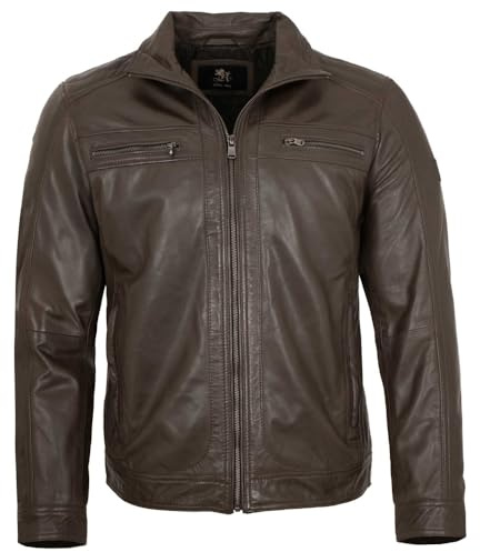 Otto Kern- Herren Echtleder Lederjacke Lammnappa dunkelbraun
