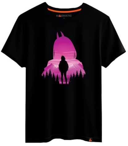 Magmatic - Power Manga Chainsaw M. T-Shirt for Men Unisex Child, Black Premium 100% Cotton Tee Shirt, Manga Gift, Anime, Shonen, for Men Shonen Fan