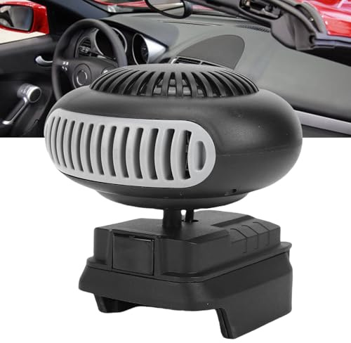 Cuifati Batteriebetriebene Raumheizung, Tragbarer Auto-Heizventilator, 170 W, 2 Gänge, Schnelles Aufheizen, Auto-Windschutzscheiben-Entnebelungs- und Enteisungsanlage, Kompakte