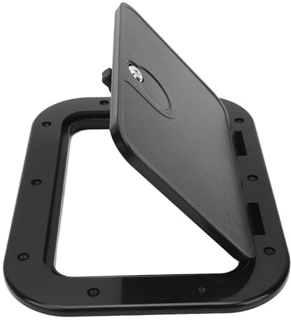 Fesjoy Bootsdeckluke, Wetterfeste 12x8-Zoll-Zugangsluke mit Schloss und Schlüssel, ABS-Material, Bündige Oberfläche, Geeignet für Boote, Yachten, Decks und Wohnmobile
