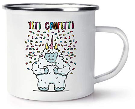 Yeti Confetti Retro Enamel Mug Cup