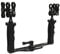 SHOOT Handheld Stabilizer Dual Handgriff für GoPro Hero 13/12/11/10/9/8/7/(2018)/6/5/4 Kameras und Unterwasser Dome Port und alle Video Licht Kamera Camcorder LED Licht mit Kugelkopf Montageadapter