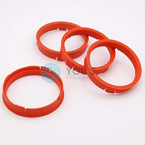 4 x ZENTRIERRINGE DISTANZRING für ALUFELGEN S54 73,1-66,6 mm CMS, DBV, Proline Wheels, Schmidt Revolution