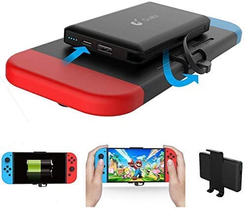 GuliKit 10000mAh Portable Charger Power Bank for Switch- Rechargeable Extended Battery Charger Case - Compact Travel Backup Battery Pack for Switch