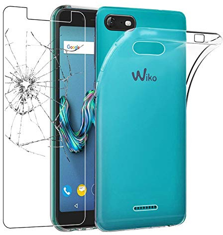 ebestStar - Hülle für Wiko Tommy 3, Silikon Handyhülle Cover, Klar TPU Schutzhülle, Slim Handy Case, Transparent + Panzer Schutz Glas