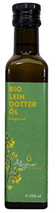 Allgäuer Ölmühle BIO Leindotteröl, 2er Pack (2 x 250 ml)