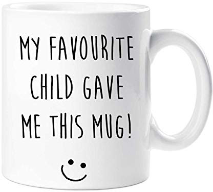 60 Second Makeover Limited My Favourite Child Gave Me This Mug Mum Dad Fathers Day Mothers Day Birthday Christmas