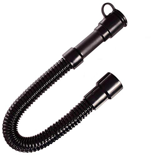 Techkar Tuyau de vidange pour Karcher BD 50/50, 43/25, 43/40 - Noir, plastique ou caoutchouc, 750 mm, 38 mm de diamètre, manchon de 50 mm, 1 pièce