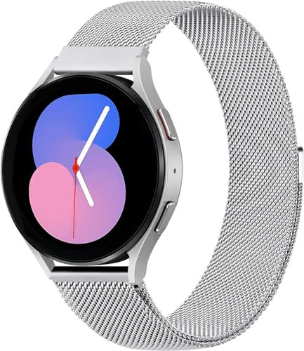Oumida Bracelet pour Samsung Galaxy Watch Active2/Active, 20mm Bracelet Montre en Acier Inoxydable pour Samsung Galaxy Watch 4/5/6/7 40mm 44mm/ Watch 4 Classic/ 6 Classic
