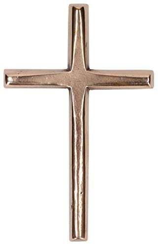 Butzon & Bercker Wandkreuz schlicht elegant Bronze 10,5 cm Kreuz Kunsthandwerk
