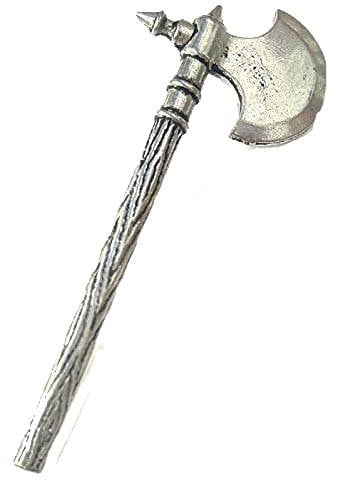 H7 Roman Battle Axe Pewter PENDENT on a REAL 925 sterling silver Necklace Handmade 18 inch chain