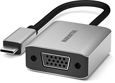 USB C to VGA Adapter Cable - Marmitek UV21 - Connect Thunderbolt 3 to a VGA input - Connect your Mac or laptop to an old screen or projector (hotels, meeting rooms) - USBC converter