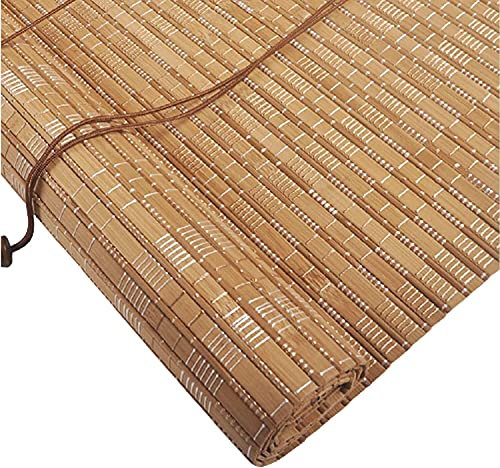 GeYao Retro Bamboo Roller Blinds External Roller Blinds, Natural Privacy Screen Roller Blinds For Windows And Doors, Wooden Blinds Roman Blinds, Bamboo Vertical Blackout Blinds