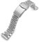 22mm Goma BOR Uhrenarmband kompatibel mit Seiko Neue Turtles SRP777, 2-Tone Brushed und Polished