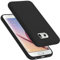 Cadorabo Hülle kompatibel mit Samsung Galaxy S6 Hülle Silikon Handyhülle für Galaxy S6 Case aus flüssigem Silikon- Kratzfeste und stoßfeste dünne TPU Schutzhülle - Liquid SCHWARZ